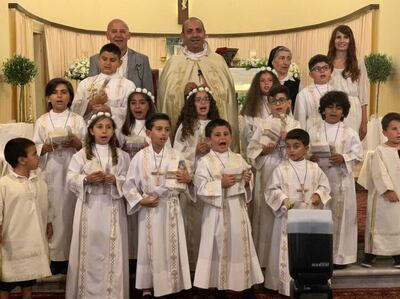 Father Akl Abou Nader has been leading the congregation at the Lebanese Saint Joseph Maronite Church in Larnaca for three years and says an increasing number of his compatriots in Cyprus are reaching out to him for help and assistance. Photo: Father Akl Abou Nader