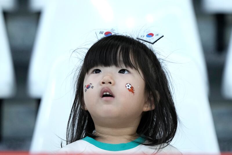 South Korea's supporters. AP Photo