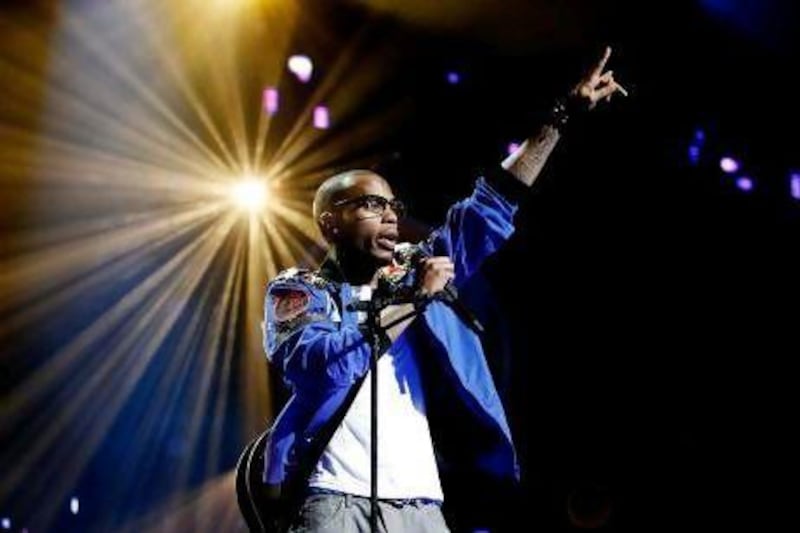 The musician B.o.B. performs on stage. Christopher Polk / Getty Images for Vh1 / AFP