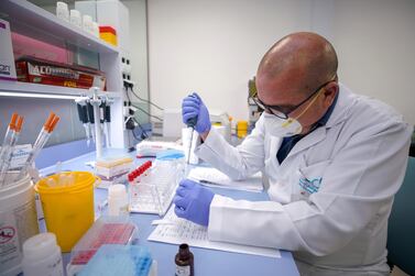 Antonio Alfonso Bencomo, laboratory head at Abu Dhabi Stem Cell Centre. Victor Besa / The National 