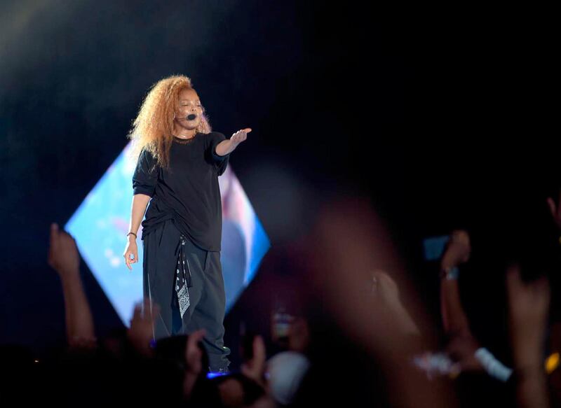 Janet Jackson was a last-minute addition to the line up at Jeddah World Festival. (AP Photo/Khalid Alhaj)