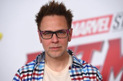 FILE - This June 25, 2018 file photo shows James Gunn at the premiere of "Ant-Man and the Wasp" in Los Angeles. Months after being fired over old tweets, James Gunn has been rehired as director of â€œGuardians of the Galaxy Vol. 3.â€ Representatives for the Walt Disney Co. and for Gunn on Friday confirmed that Gunn has been reinstated as writer-director of the franchise he has guided from the start. (Photo by Jordan Strauss/Invision/AP, File)
