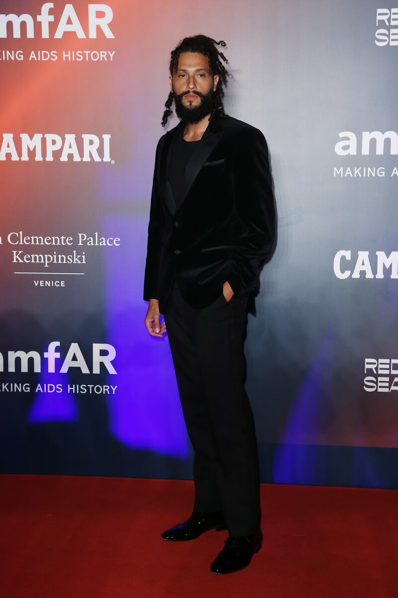 Rakan Abdulwahid is seen at AmfAR event during Venice Film Festival on September 10, 2021. Getty Images