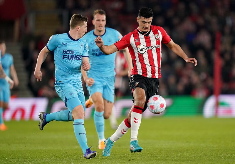 Matt Targett - 7:  On-loan left-back saw his first-time shot heading for bottom corner blocked that would have made it 3-1 minutes after Guimaraes goal. PA