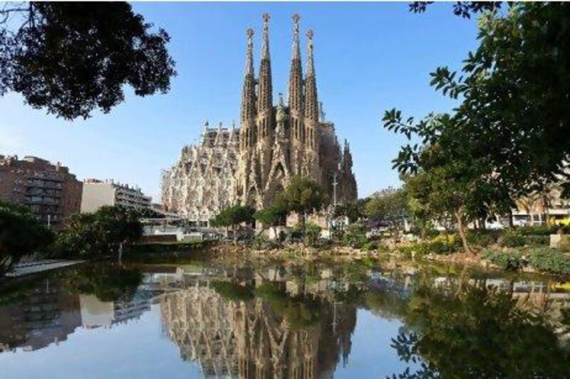 Barcelona's Sagrada Familia. Emirates Holidays has a 'stay four, pay three' package to Barcelona, including flights and hotel stay. Getty Images / Gallo Images