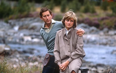 BALMORAL,UNITED KINGDOM - AUGUST 19:   Prince Charles and Princess Diana on their honeymoon on August 19, 1981 in Balmoral,Scotland. (Photo by David Levenson/Getty Images)