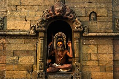 A sadhu, or Hindu holy man, at Pashupatinath. AFP