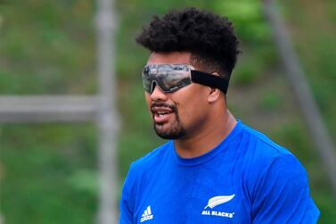 New Zealand flanker Ardie Savea will wear protective goggles for the first time in a match when he takes to the field against Canada. AFP