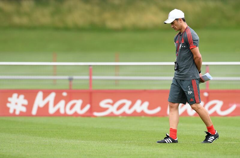 Niko Kovac during one of his first training sessions in charge of Bayern on July 4, 2019. AFP
