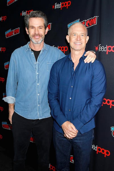   - New York, New York  10/5/18 -   Dark Phoenix Cast and Filmmakers  Attend New York Comic Con .                                                                                                                                                                                                                                              Pictured:   Simon Kinberg and Hutch Parker  
-Photo by: Dave Allocca/StarPix
-Location: Javits Center 