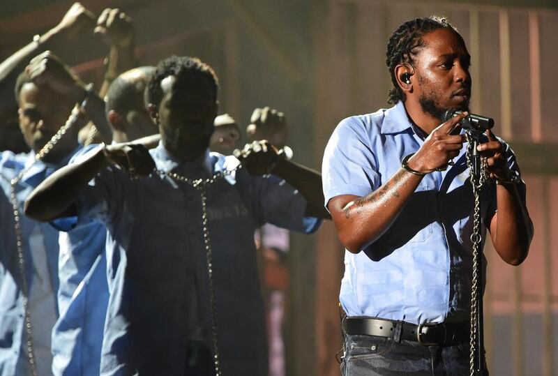Kendrick Lamar won five Grammys last year. Robyn Beck / AFP Photo