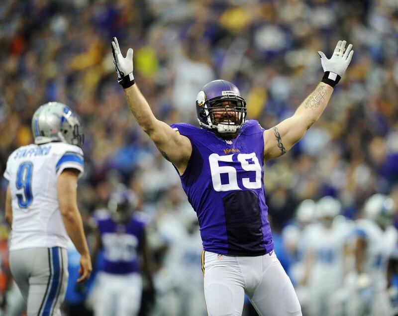 Jared Allen is expected to carry on his good form, especially in the sacks department, that he displayed for Minnesota Vikings. Hannah Foslien / Getty Images