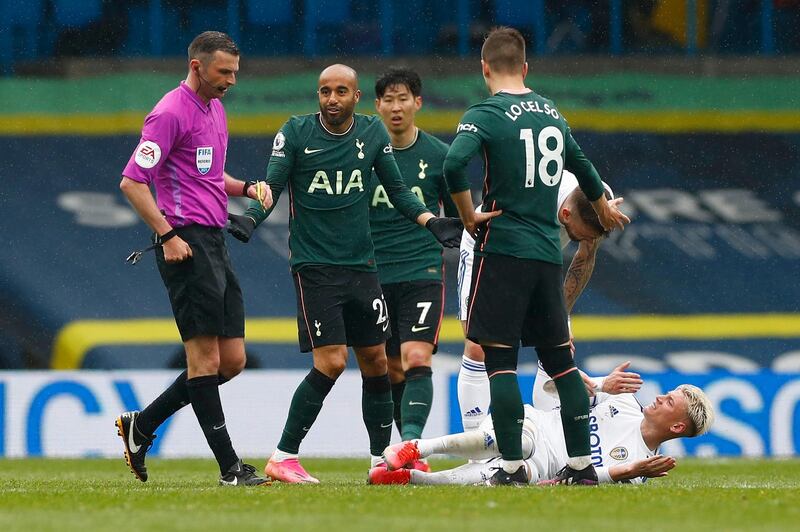 Lucas Moura – (On for Bale 67') NA. Had a storied, if short, spell on the field. Booked as soon as he was on, smashed his face into the ground after being tripped, and made an incisive break - that eventually led to Leeds’ third goal. 
Tanguy Ndombele – (On for Lo Celso 80') NA. Will have been frustrated to have missed out on a starting berth again, and showed glimpses of class in his late appearance. Reuters