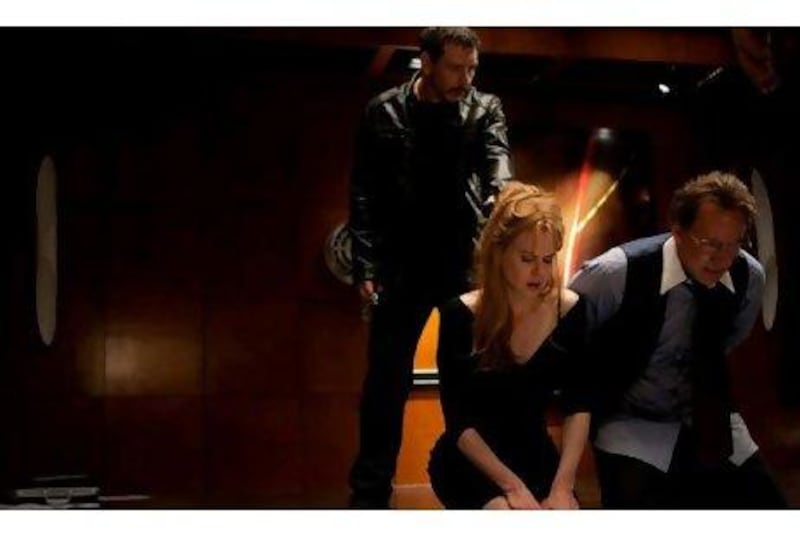 Ben Mendelsohn, left, Nicole Kidman and Nicolas Cage in Trespass. Courtesy Millennium Entertainment