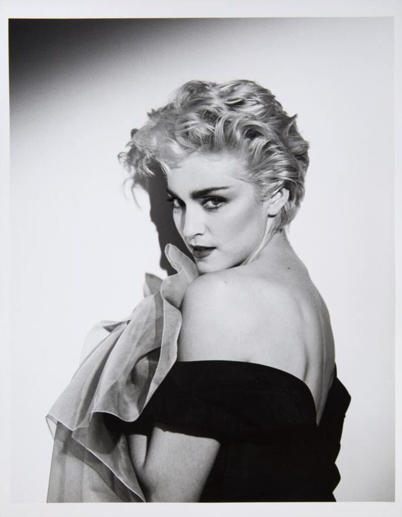 A young Madonna by photographer Herb Ritts. AP Photo