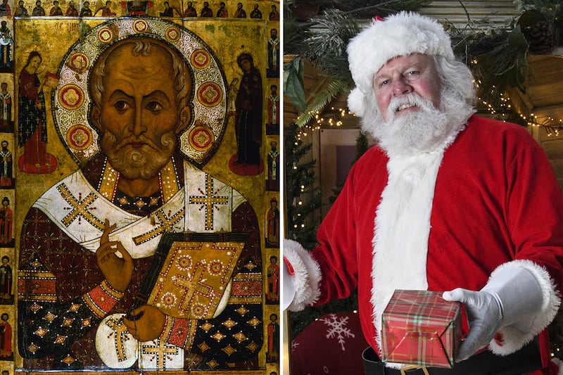 The Father Christmas we know today is based on the stories about Saint Nicholas of Myra who lived in the 4th century. Photo: Getty Images/ AFP