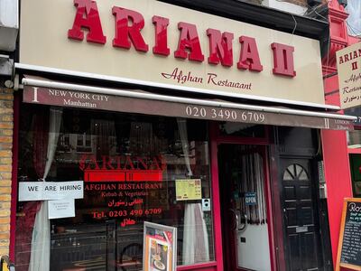 Wahid Hezb's family run the Ariana II Afghan restaurant in Kilburn, London. Layla Maghribi/The National