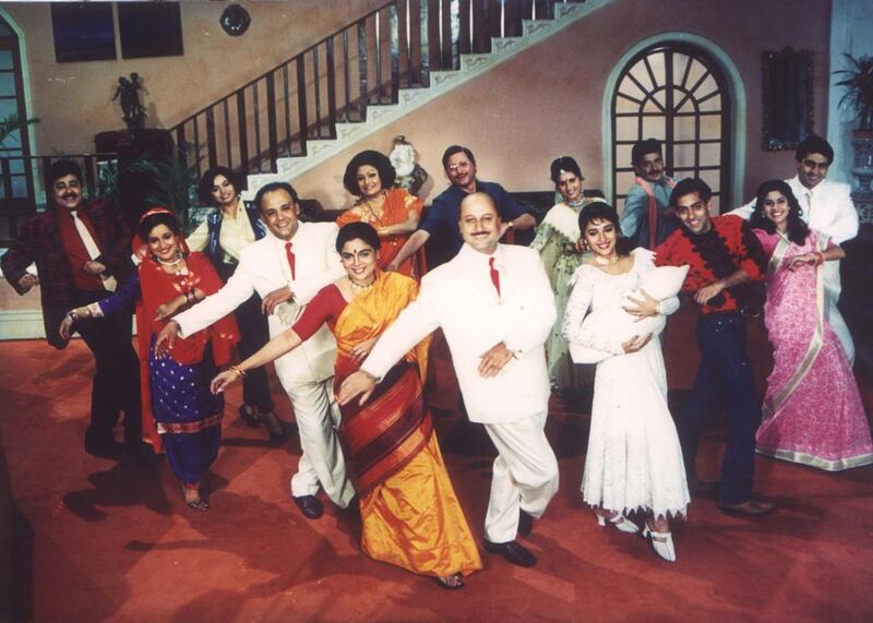 Just one of many scenes from Hum Aapke Hain Koun that focused on singing, dancing and the big happy family. Courtesy Rajshri Entertainment