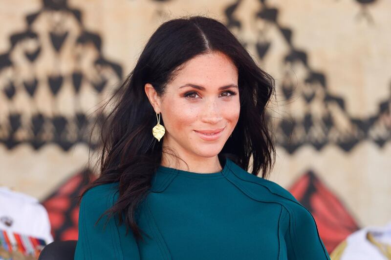 Meghan Markle, Britain's Duchess of Sussex, attends a ceremony at Nadi airport in Fiji. Reuters