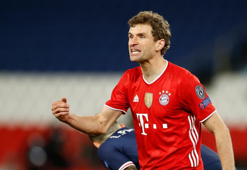 Thomas Muller - 7, Showed his usual intelligence throughout the game, providing a lovely chance to set up Alaba’s shot that lead to the opener. Booked for a foul on Paredes. Reuters