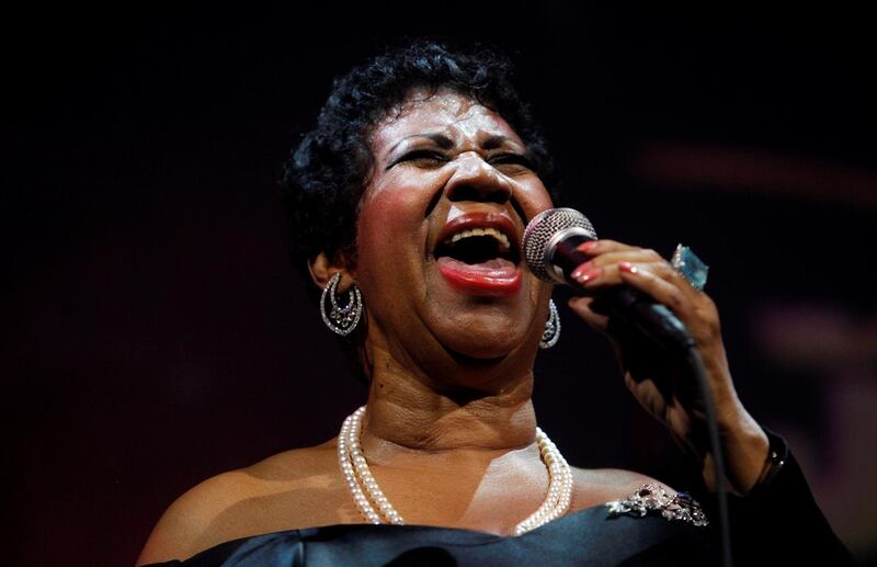 FILE PHOTO: Singer Aretha Franklin performs at the Candie's Foundation 10th anniversary Event to Prevent benefit New York May 3, 2011. The aim of the organization is to prevent teenage pregnancy. REUTERS/Eric Thayer/File Photo