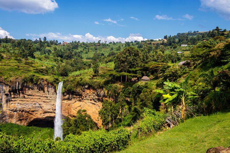 Sipi Falls in the Mount Elgon national park, Uganda. Getty