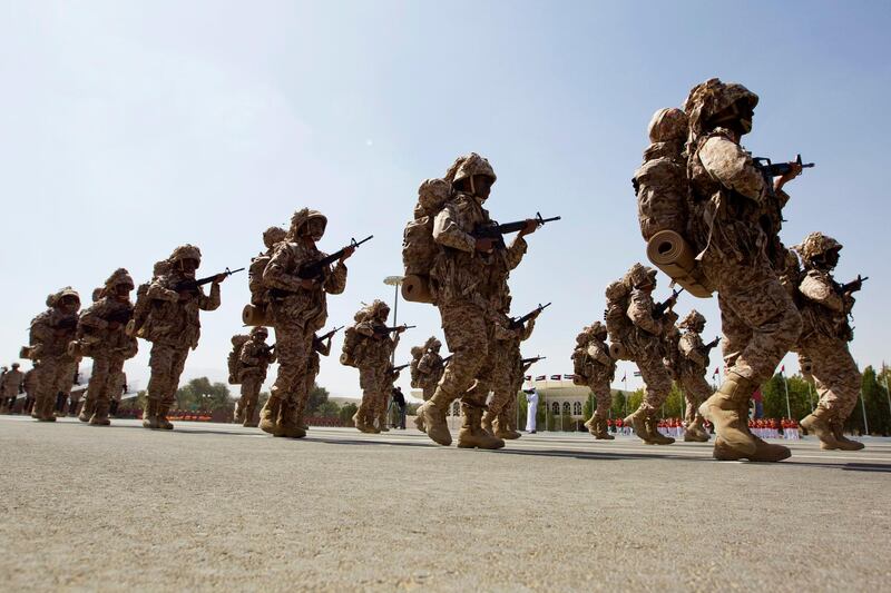 The 40th anniversary ceremony at the Zayed the Second Military College in Al Ain, Abu Dhabi on February 21, 2012. Christopher Pike / The National