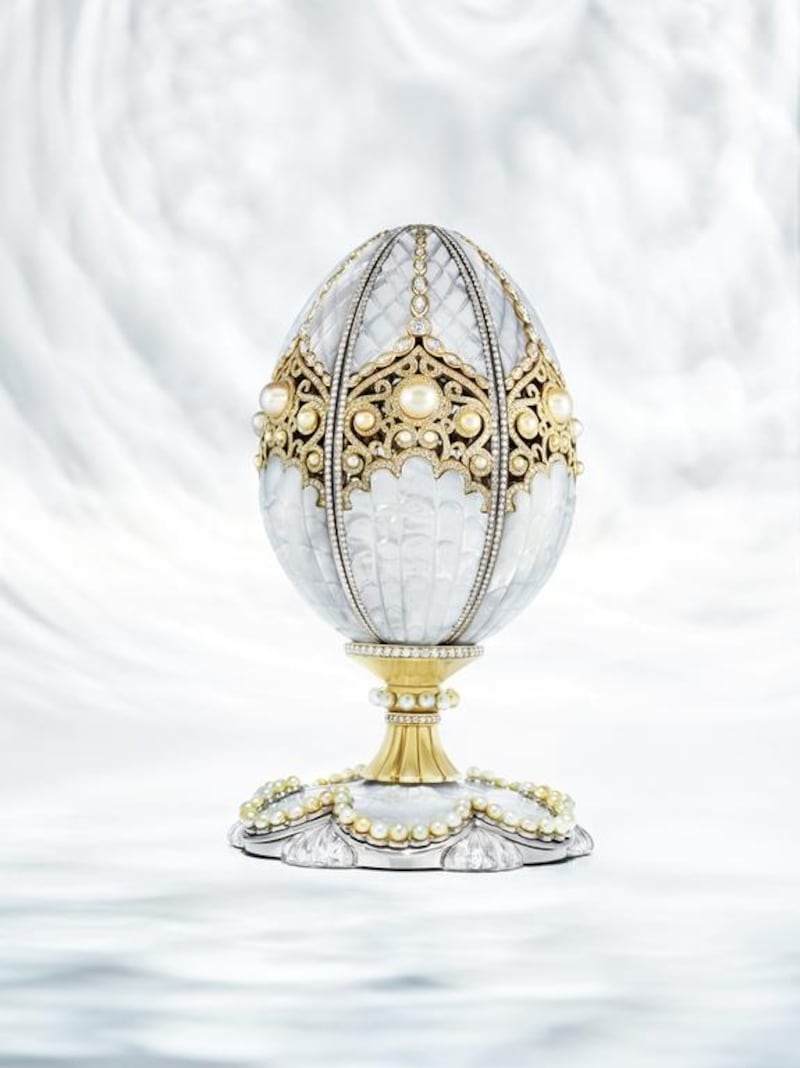 A handout photo of Faberge Pearl Egg (Courtesy: Faberge)