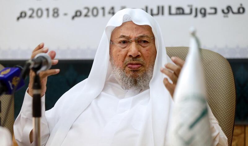 Yusuf Al Qaradawi is a Doha-based Egyptian Islamic theologian and chairman of the International Union of Muslim Scholars. Mohammed Dabbous/ Reuters