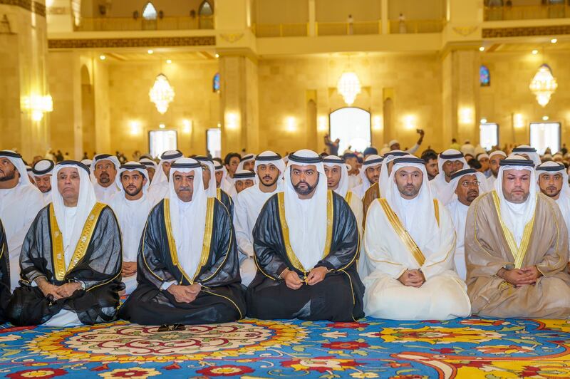 Sheikh Hamad was joined by Sheikh Mohammed bin Hamad Al Sharqi, Crown Prince of Fujairah.