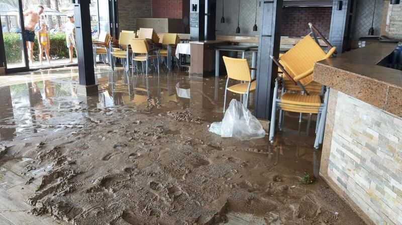 “The glass was destroyed and shattered due to the strong waves - all of the chairs and tables were washed away during the storm,” said Miramar general manager Ashraf Helmy