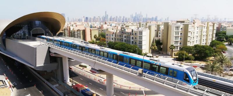 Dubai is to significantly increase its rail network in the coming years. Photo: Roads and Transport Authority