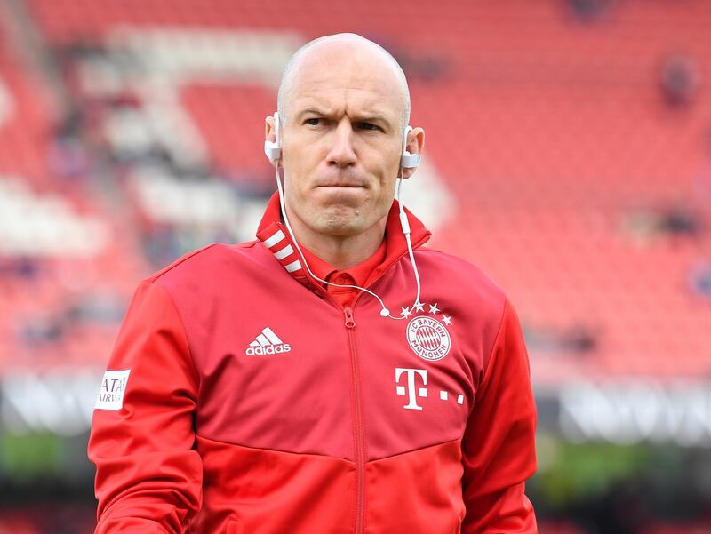 Arjen Robben: Bayern's other elder statesman set for the exit, like Ribery he has also put in sterling service across a decade. Hit by injury this season, the 35-year-old has still scored five times and is just short of a century of league goals for the German giants.    Getty Images