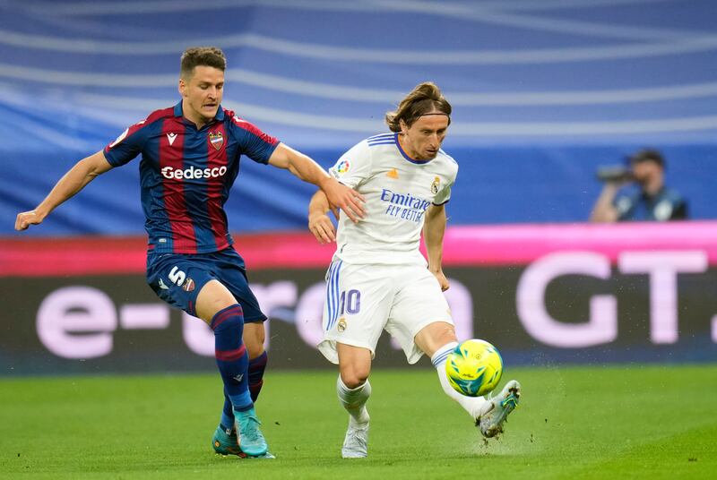 =9) Luka Modric (Real Madrid) Eight assists in 28 games. AP