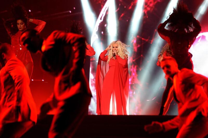 Christina Aguilera performs at Mawazine 2016 in Rabat. Fadel Senna / AFP