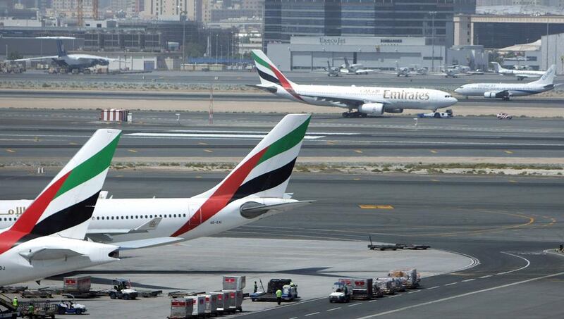 Emirates aims to cash in on the US’s high-yielding corporate traffic and to challenge US airlines such as American and United. Karim Sahib / AFP