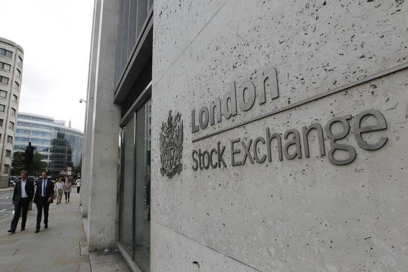 The London Stock Exchange. Markets around the world were caught by the stock crash that became known as Black Monday. Sang Tan / AP Photo