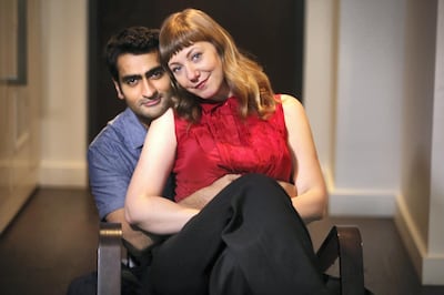 TORONTO, ON - JUNE 26  -    -   Kumail Nanjiani and Emily V. Gordon, husband and wife co-writers of hot rom-com THE BIG SICK, in which Nanjiani also stars poses for pictures in Toronto.        (Vince Talotta/Toronto Star via Getty Images)