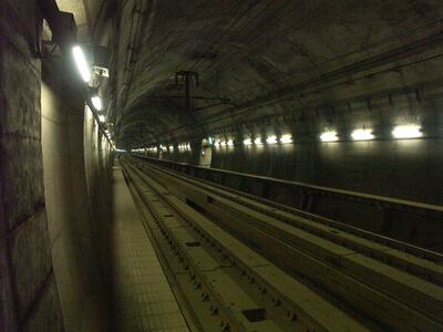 Seikan Tunnel in Japan. Work began on the 53km tunnel in 1964 and took 24 years to complete.