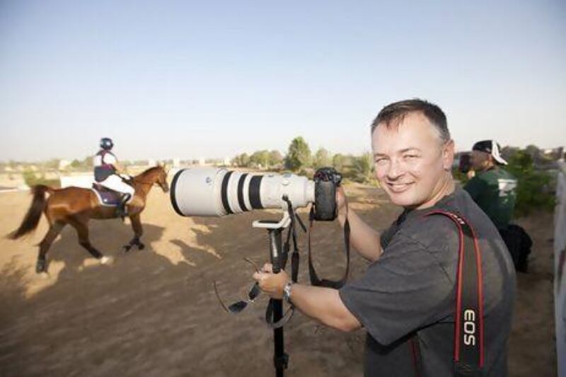 Neville Hopwood is a Dubai-based horse photographer. He began taking pictures at the age of eight. Jaime Puebla / The National