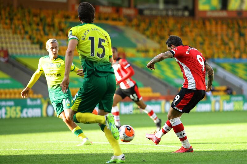 Southampton's Danny Ings scores his side's first goal. AP