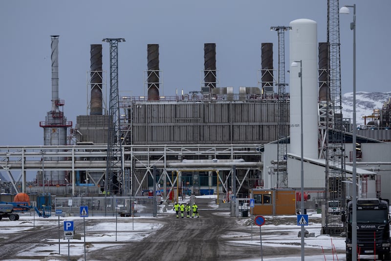 Western Europe's largest liquefied natural gas plant, Hammerfest LNG, in Norway. Reuters