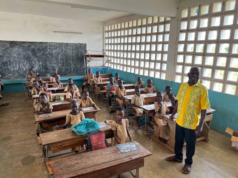 Amea power built a new school, more than doubling the size of the previous building. All photos: Andy Scott / The National