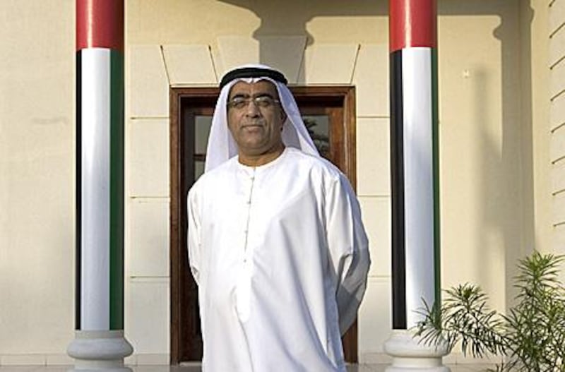 Ahmed al Kamali outside the Dubai offices of the UAE Athletics Federation.