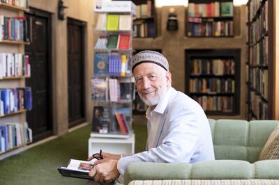 DUBAI, UNITED ARAB EMIRATES - May 6 2019.

Idris Mears, Project Leader at Alserkal Cultural Foundation, at Book Quarter.

(Photo by Reem Mohammed/The National)

Reporter: Rupert
Section: NA