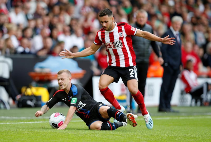 Right-back: George Baldock (Sheffield United) – Kept Wilfried Zaha quiet as United kept a first clean sheet since promotion to earn a first victory in the top flight since 2007. Reuters