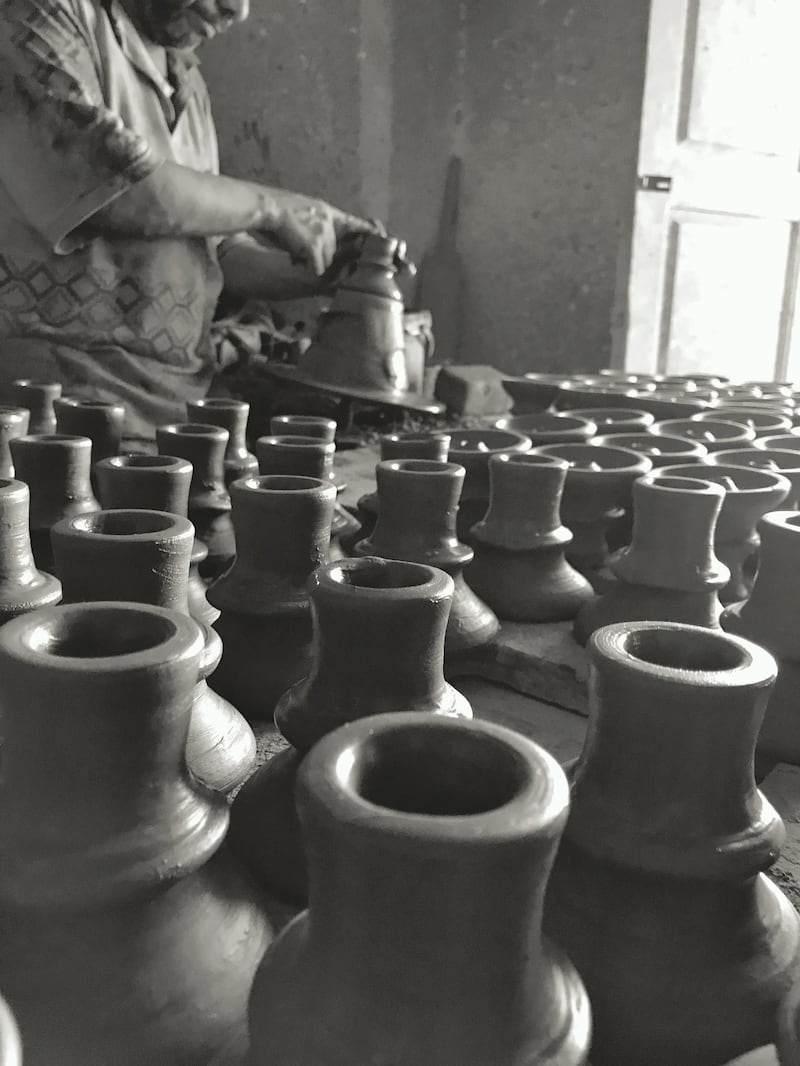Hussein Hendawi, Egypt: This photo is taken in The Pottery Market in the Old City in Cairo, Egypt’s capital, where ornaments appear lined up systematically.