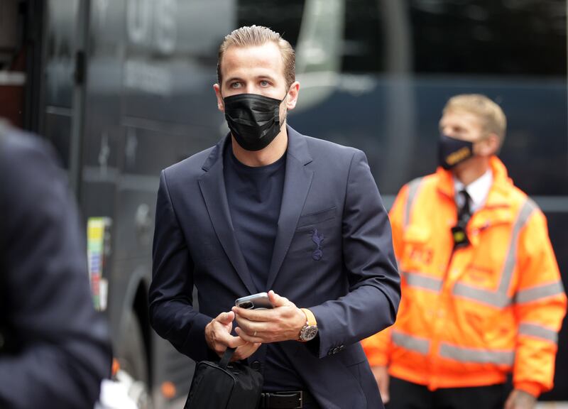 Harry Kane arrives at the Molineux Stadium. Reuters