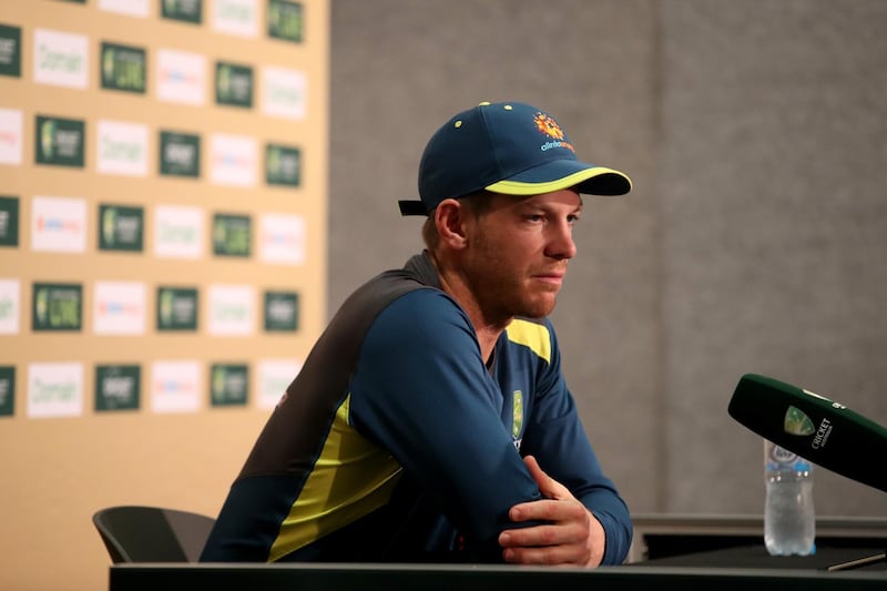 epa07220896 Australian cricket captain Tim Paine speaks to the media at a press conference following day five of the first Test Match between Australia and India at the Adelaide Oval in Adelaide, Australia, 10 December 2018.  EPA/KELLY BARNES NO ARCHIVING, EDITORIAL USE ONLY, IMAGES TO BE USED FOR NEWS REPORTING PURPOSES ONLY, NO COMMERCIAL USE WHATSOEVER, NO USE IN BOOKS WITHOUT PRIOR WRITTEN CONSENT FROM AAP AUSTRALIA AND NEW ZEALAND OUT