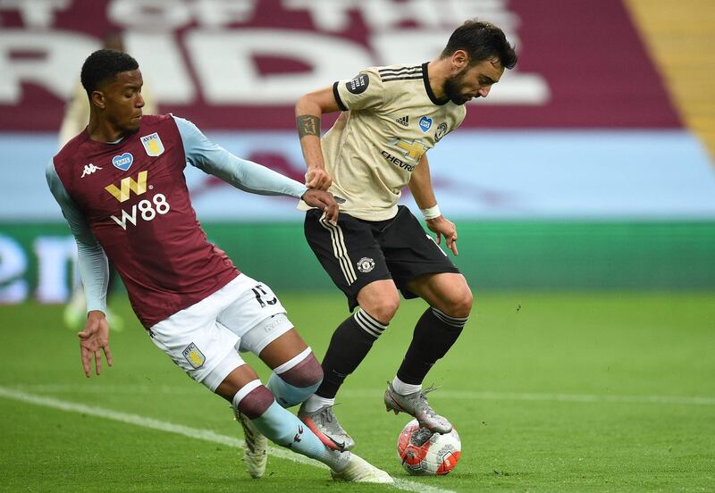 Ezri Konsa 6: Swung over a couple of beautiful crosses from the right in the first half, one of which Grealish should have done better with a volley. Can feel hard done by with the penalty after Fernandes made the most of an innocuous challenge. AFP